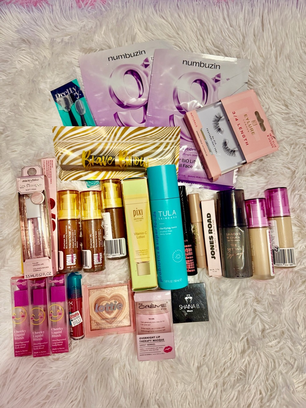 Large Makeup & Skin Bundle Tula Pixi Jones Road Crème Benefit New